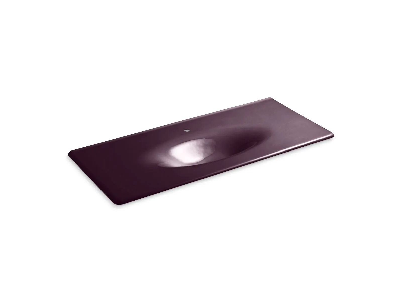 KOHLER K-3053-1 Iron/Impressions 49" Enameled cast iron vanity top with integrated oval sink