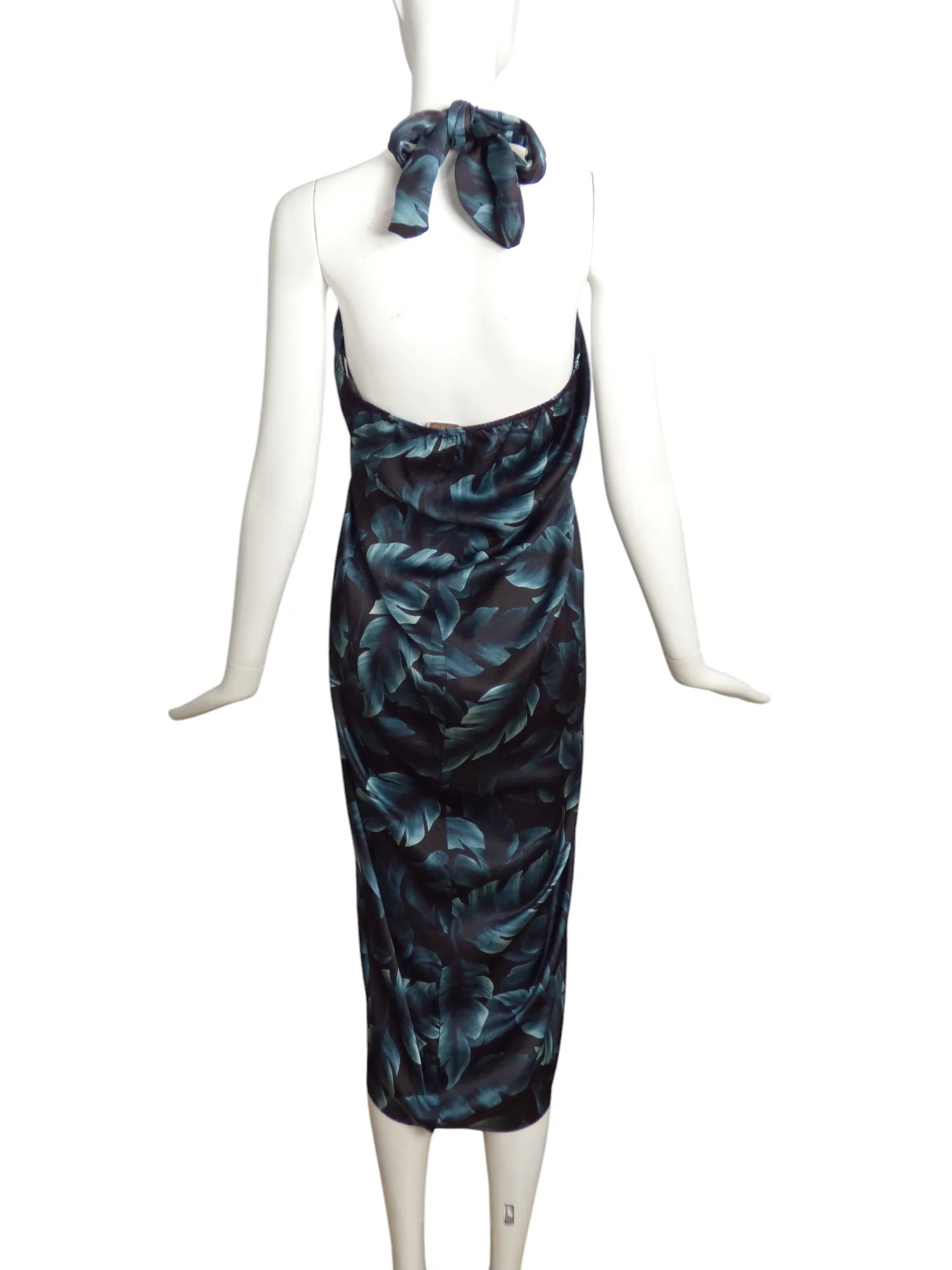 LANVIN- 2011 Silk Print Sarong Style Dress, Size 10