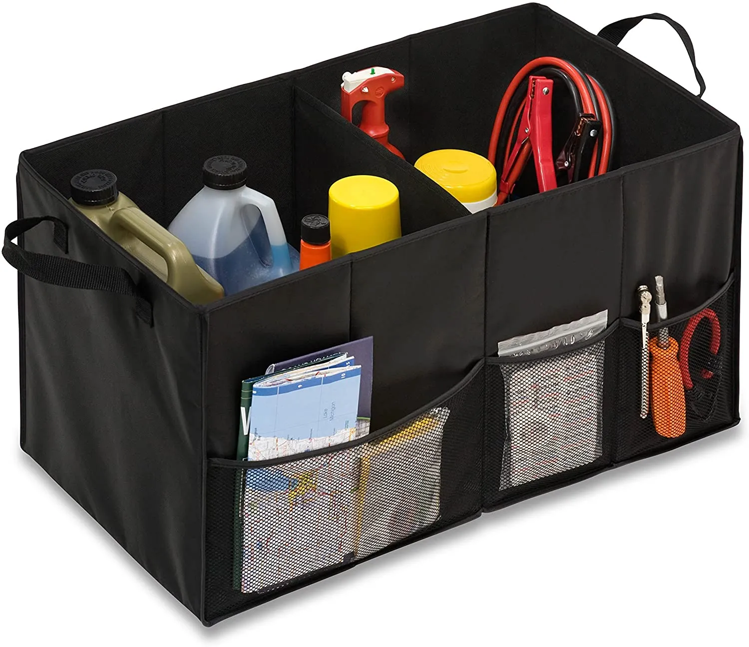 Large Honey-Can-Do SFT-01166 Soft Storage Chest, Black Folding Trunk Organizer