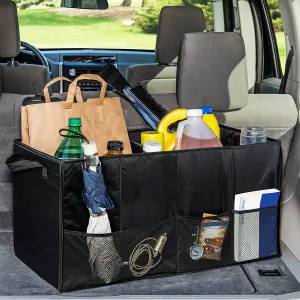 Large Honey-Can-Do SFT-01166 Soft Storage Chest, Black Folding Trunk Organizer
