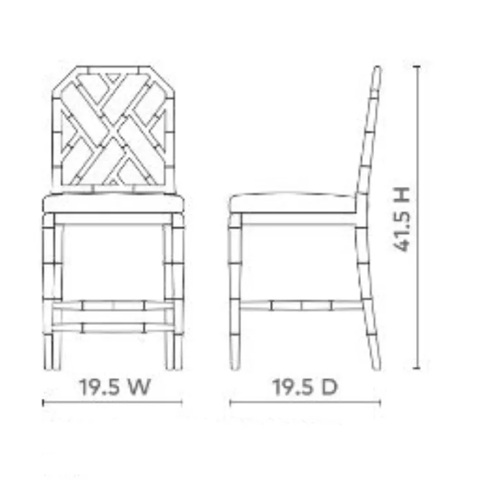 Leila Chippendale Counter Stool - Eggshell White