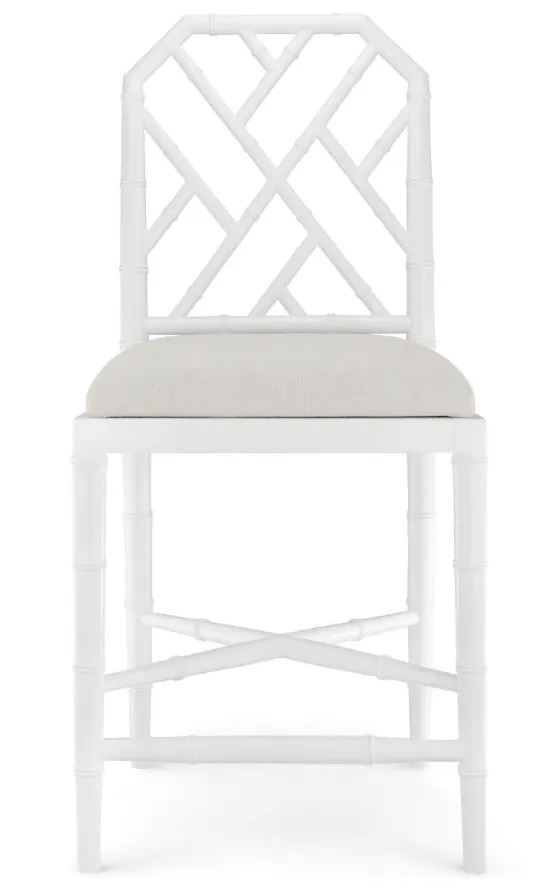 Leila Chippendale Counter Stool - Eggshell White