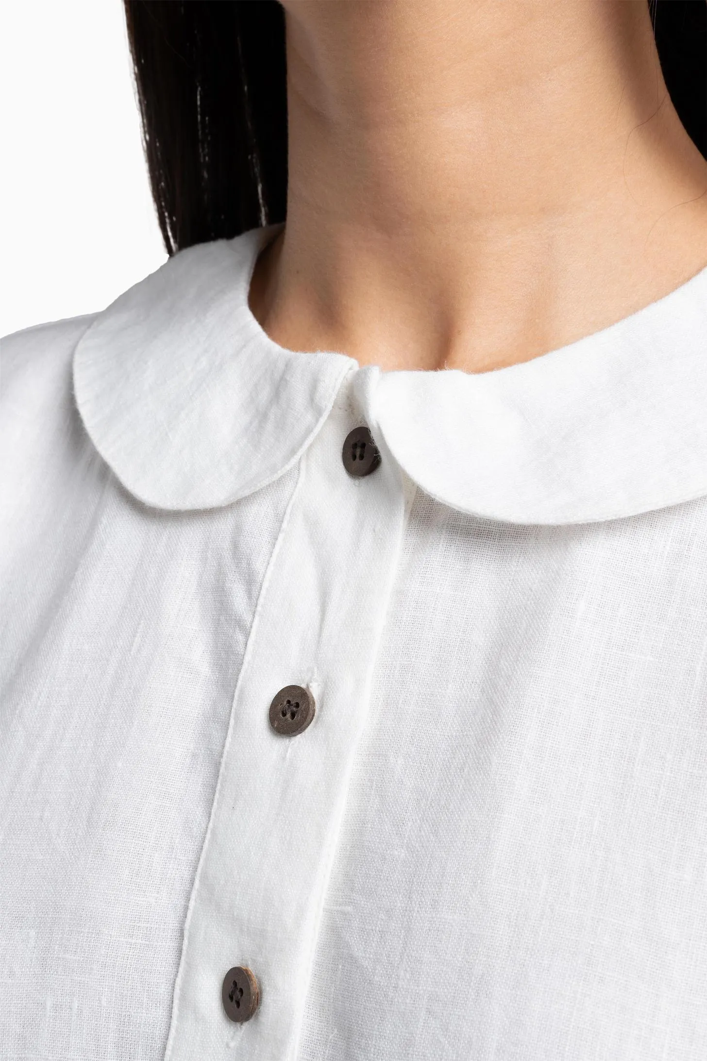 Linen Avra Dress-Midnight Green