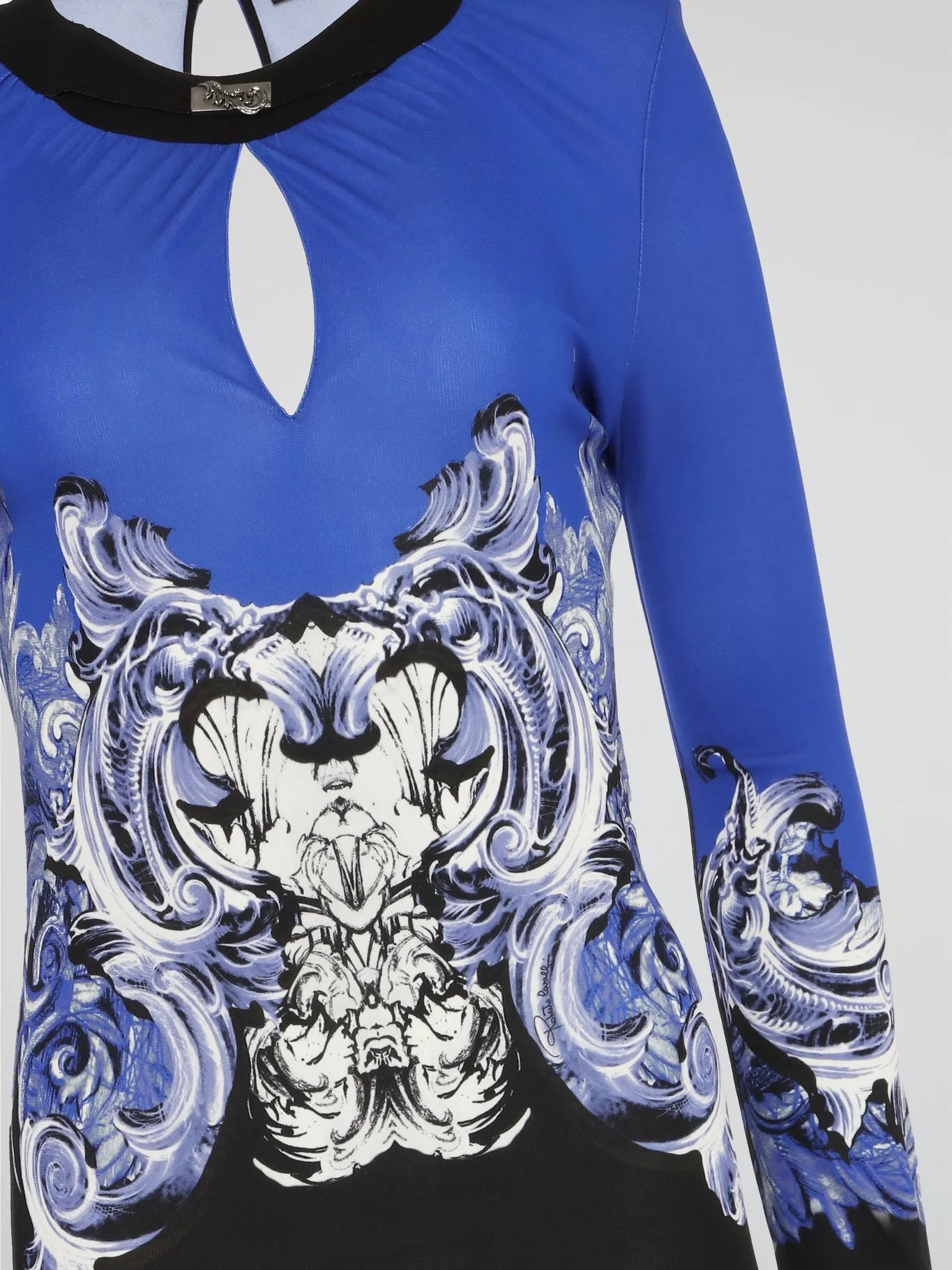 Long Sleeve Keyhole Dress