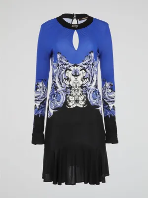 Long Sleeve Keyhole Dress
