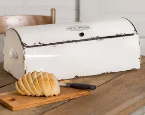 Long vintage style chippy country bread box