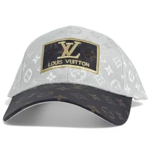 Louis Vuitton Monogram Patch Cap - Dual-Tone Grey & Black