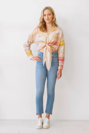 Lucy Paris Tie Front Blouse