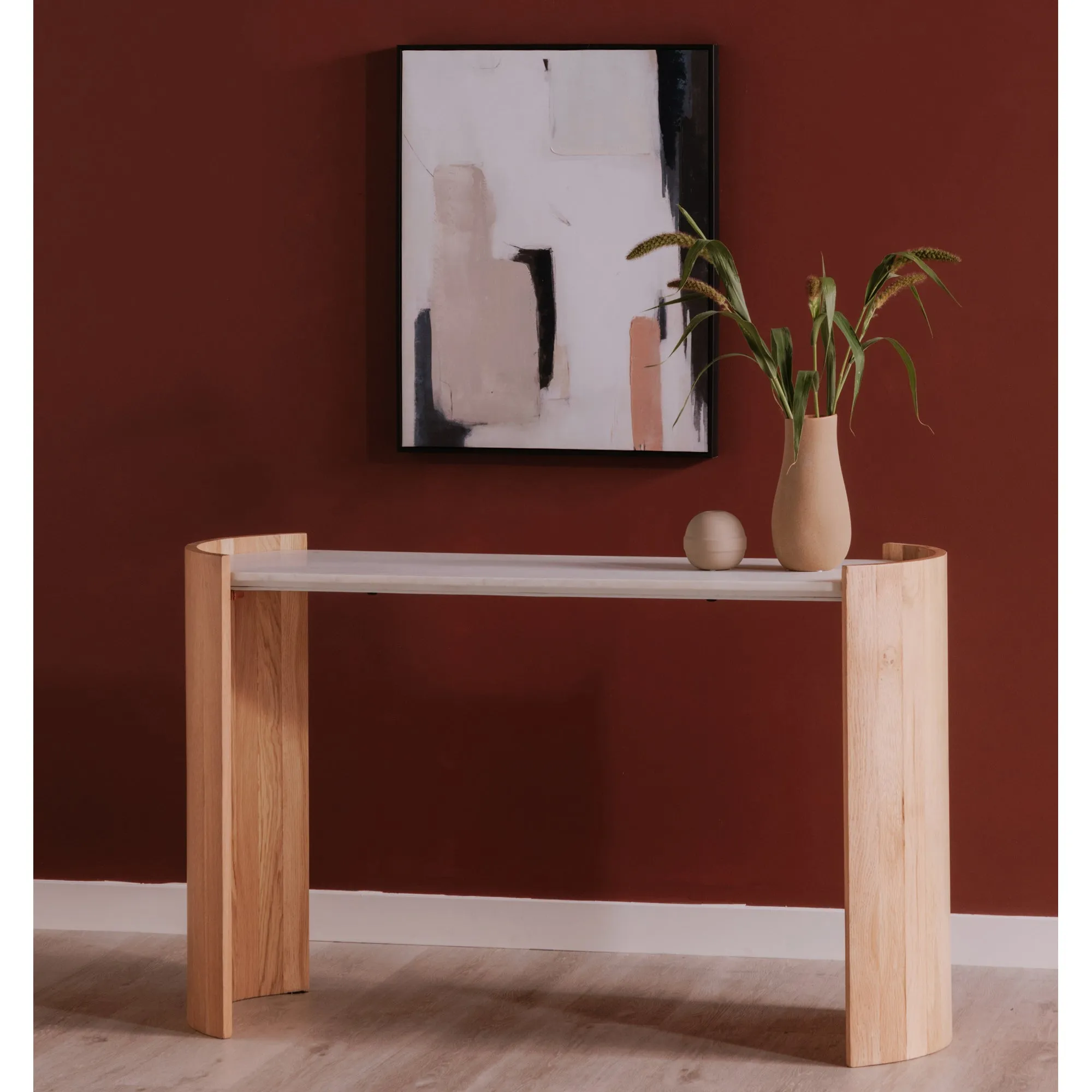 Lunar Oak Console Table