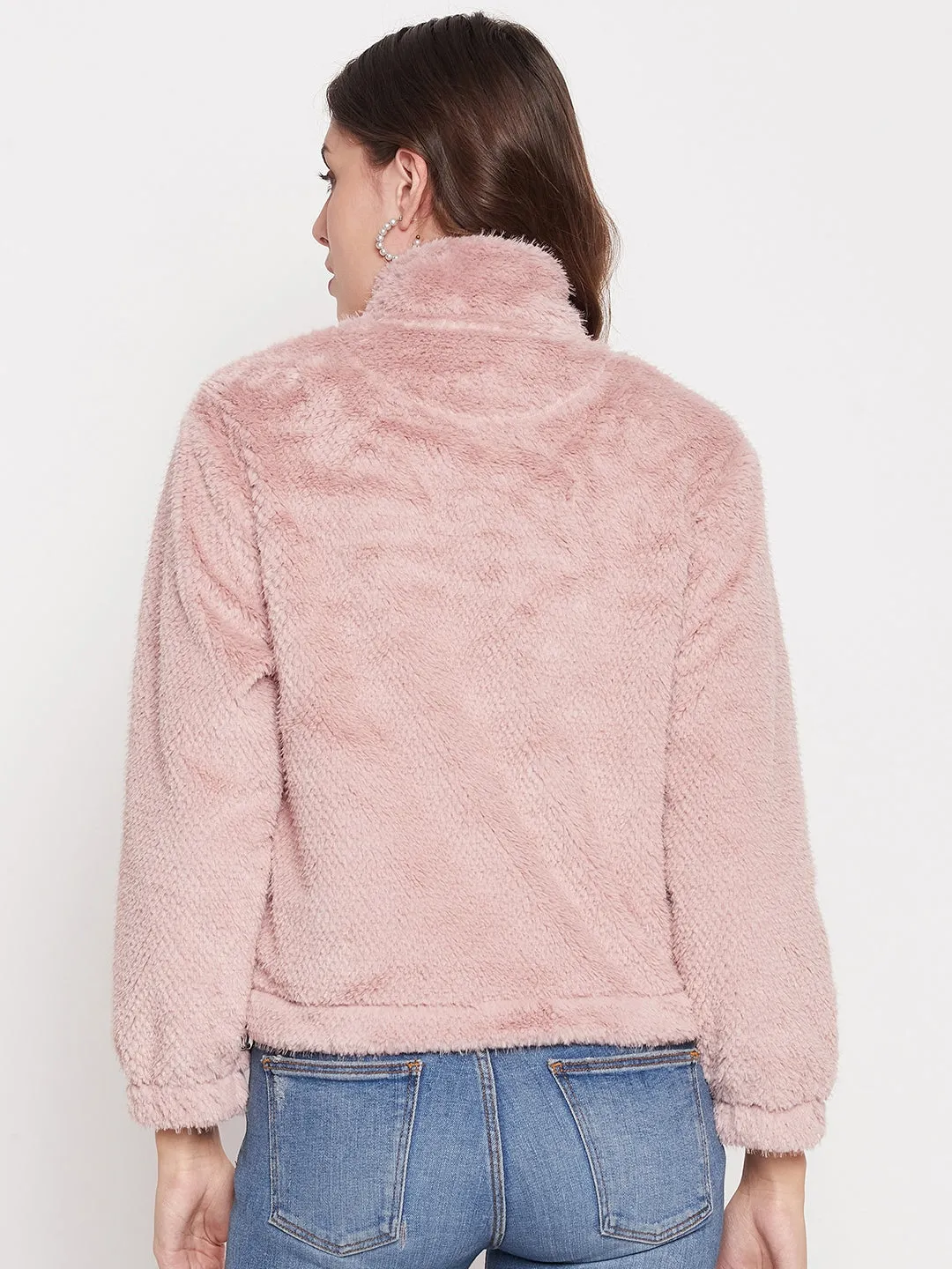 Madame Blush Fluffy-Knit Sweatshirt