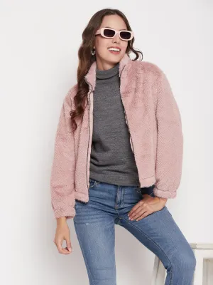Madame Blush Fluffy-Knit Sweatshirt