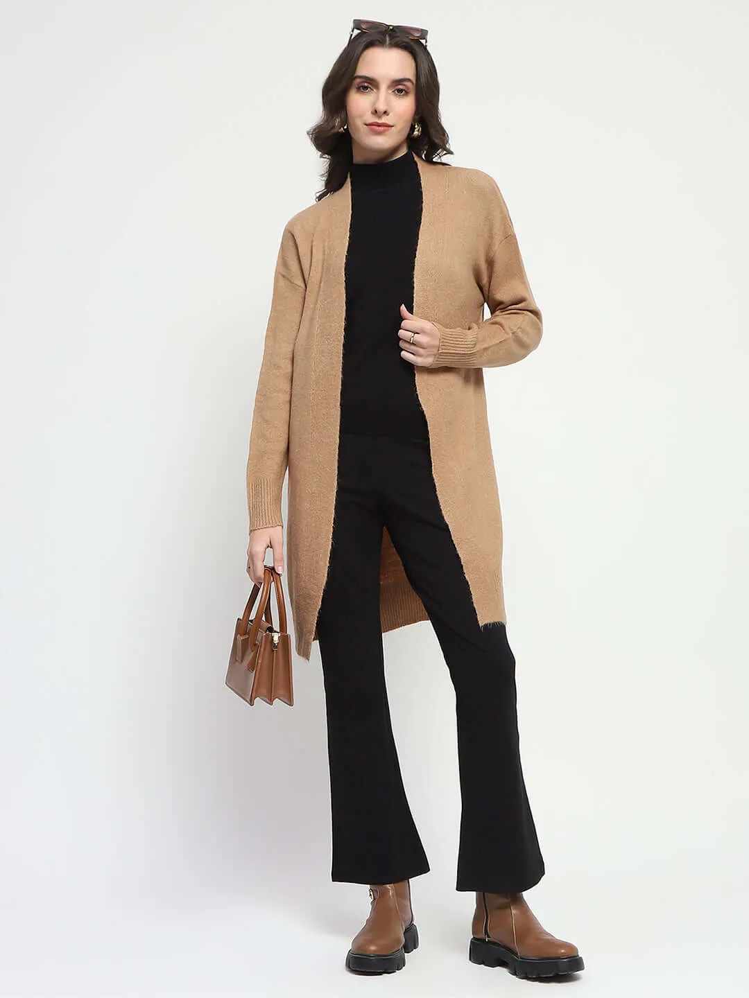 Madame Open Front Brown Shrug