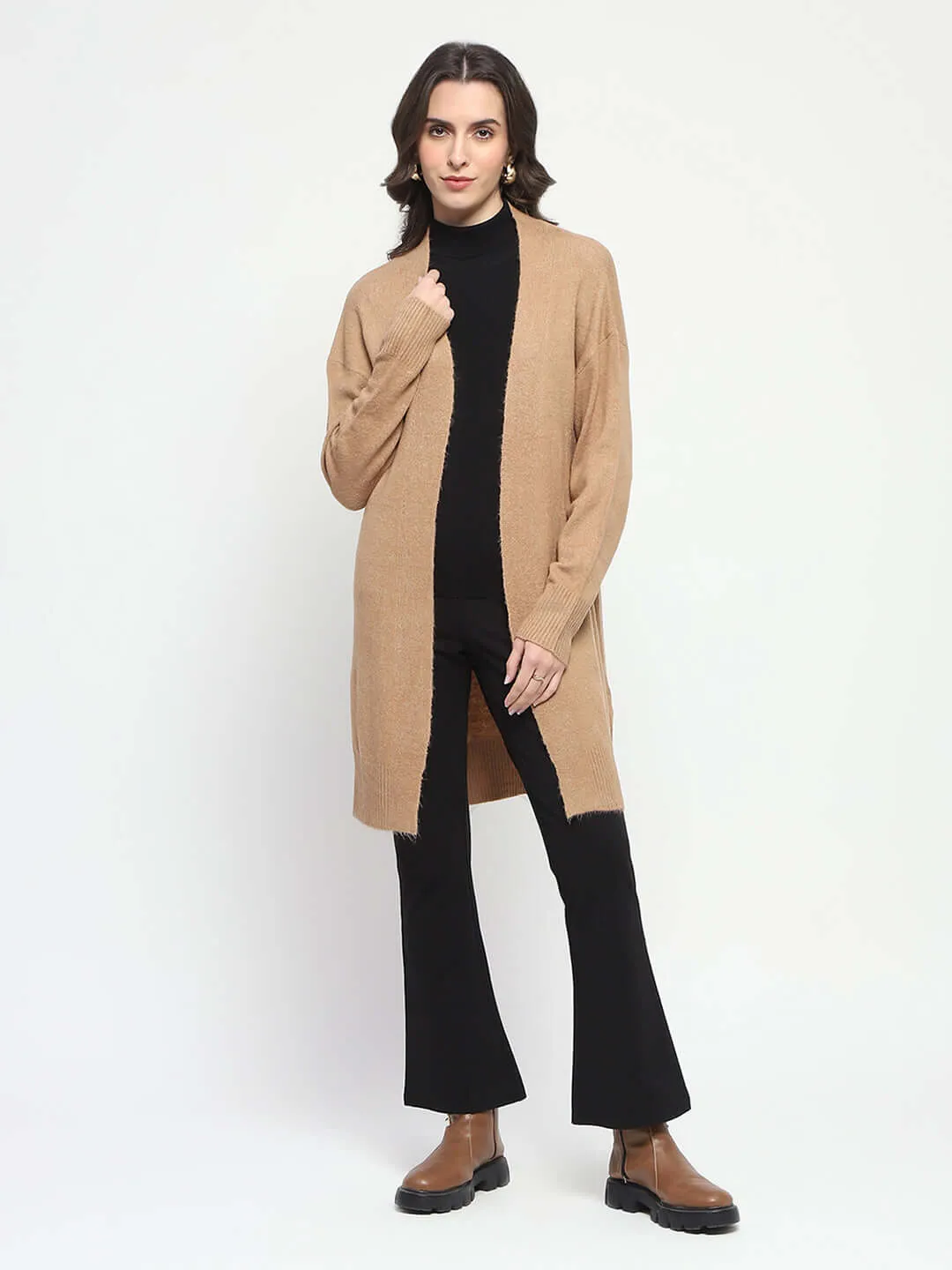 Madame Open Front Brown Shrug