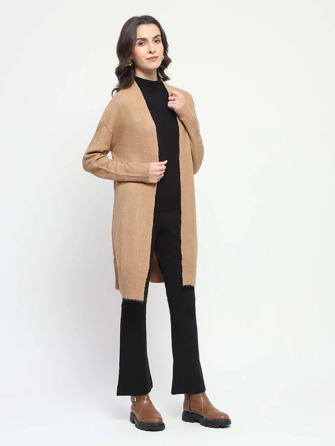 Madame Open Front Brown Shrug