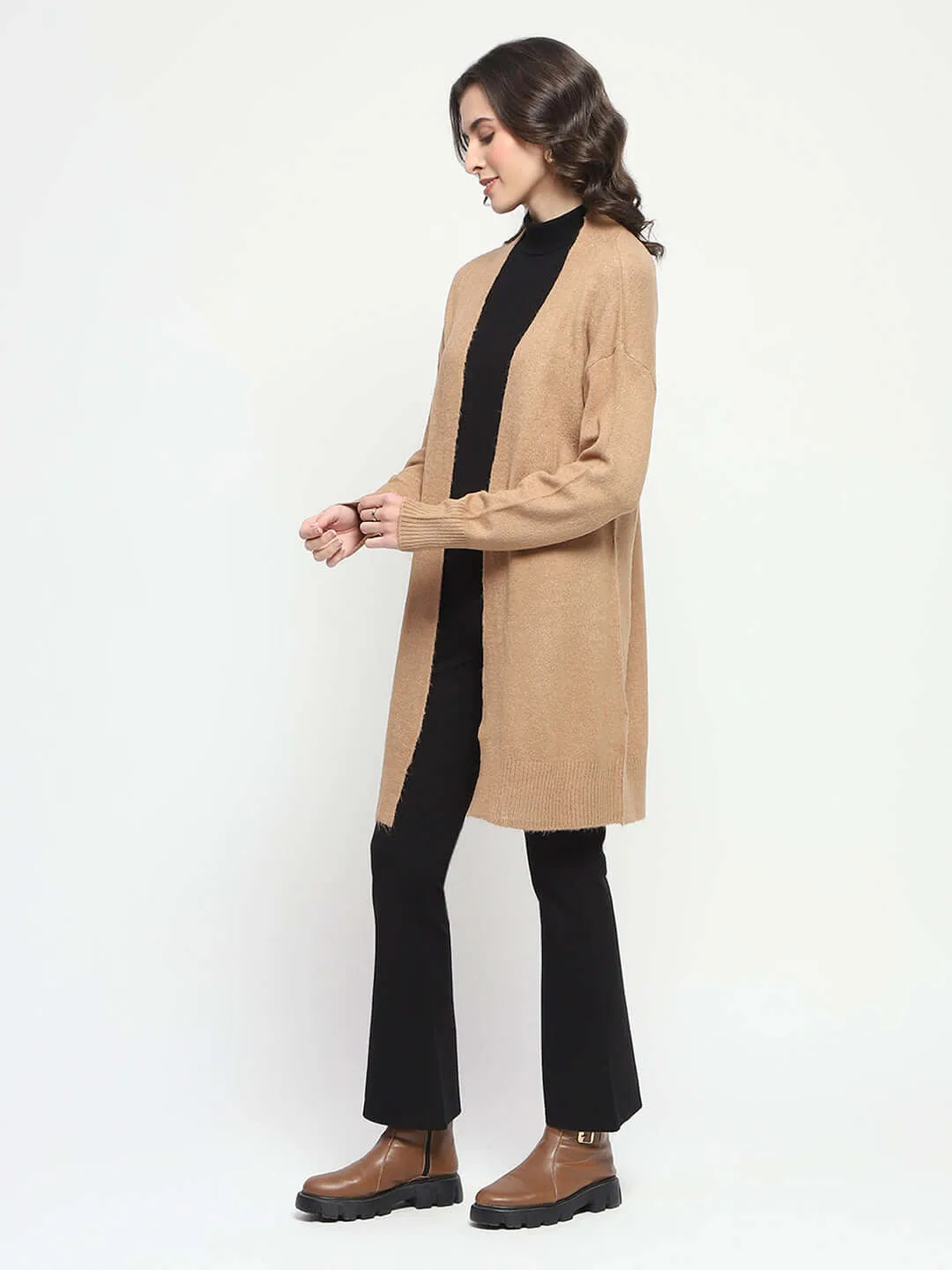Madame Open Front Brown Shrug