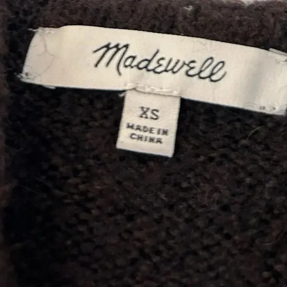 Madewell Wilmington Alpaca Wool Blend Hoodie Sweater in Heather Raisin