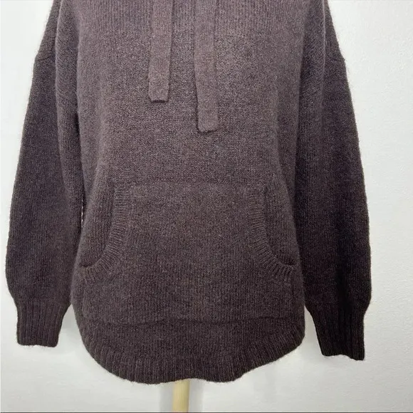 Madewell Wilmington Alpaca Wool Blend Hoodie Sweater in Heather Raisin