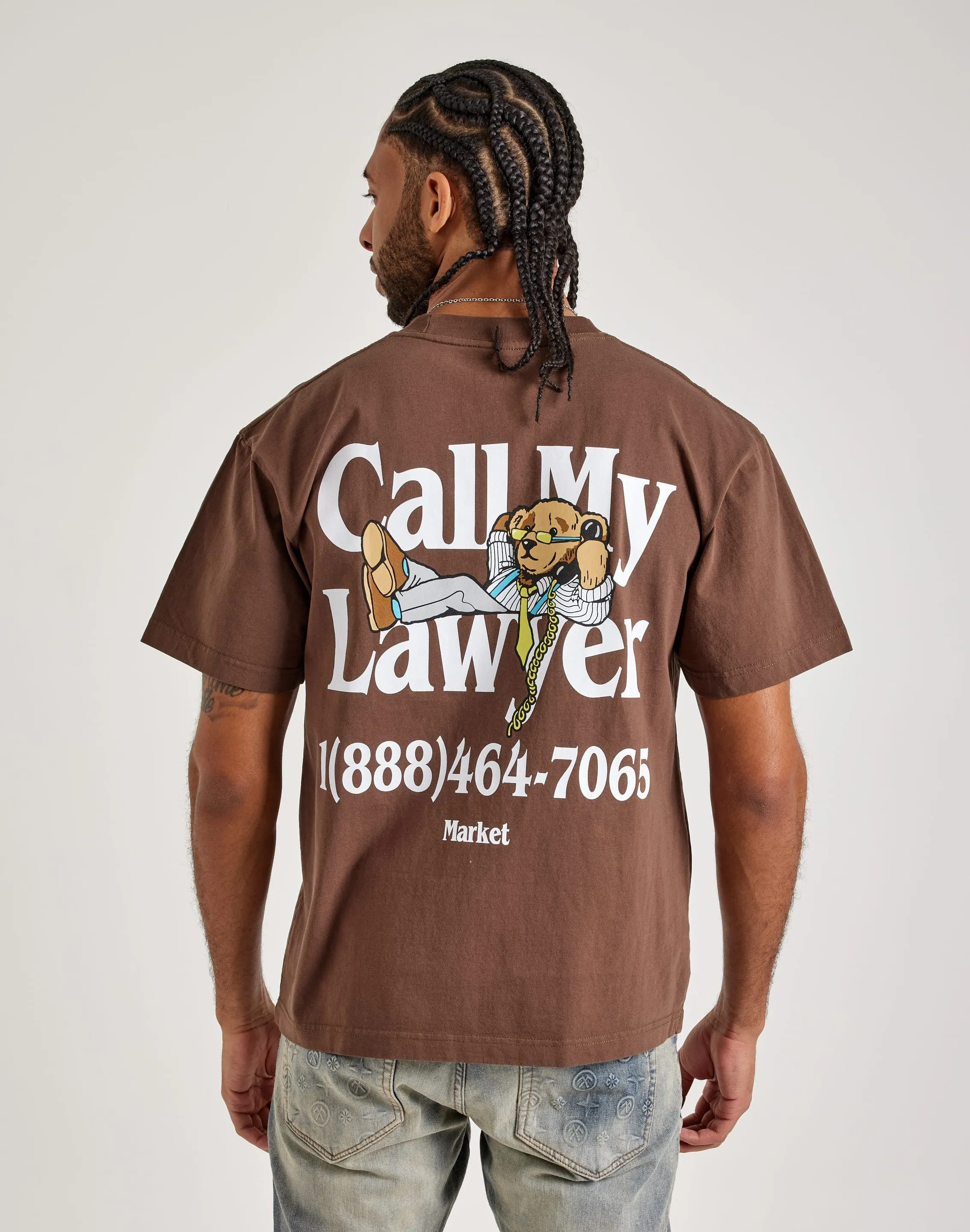 Market Call My Lawyer Bear Tee