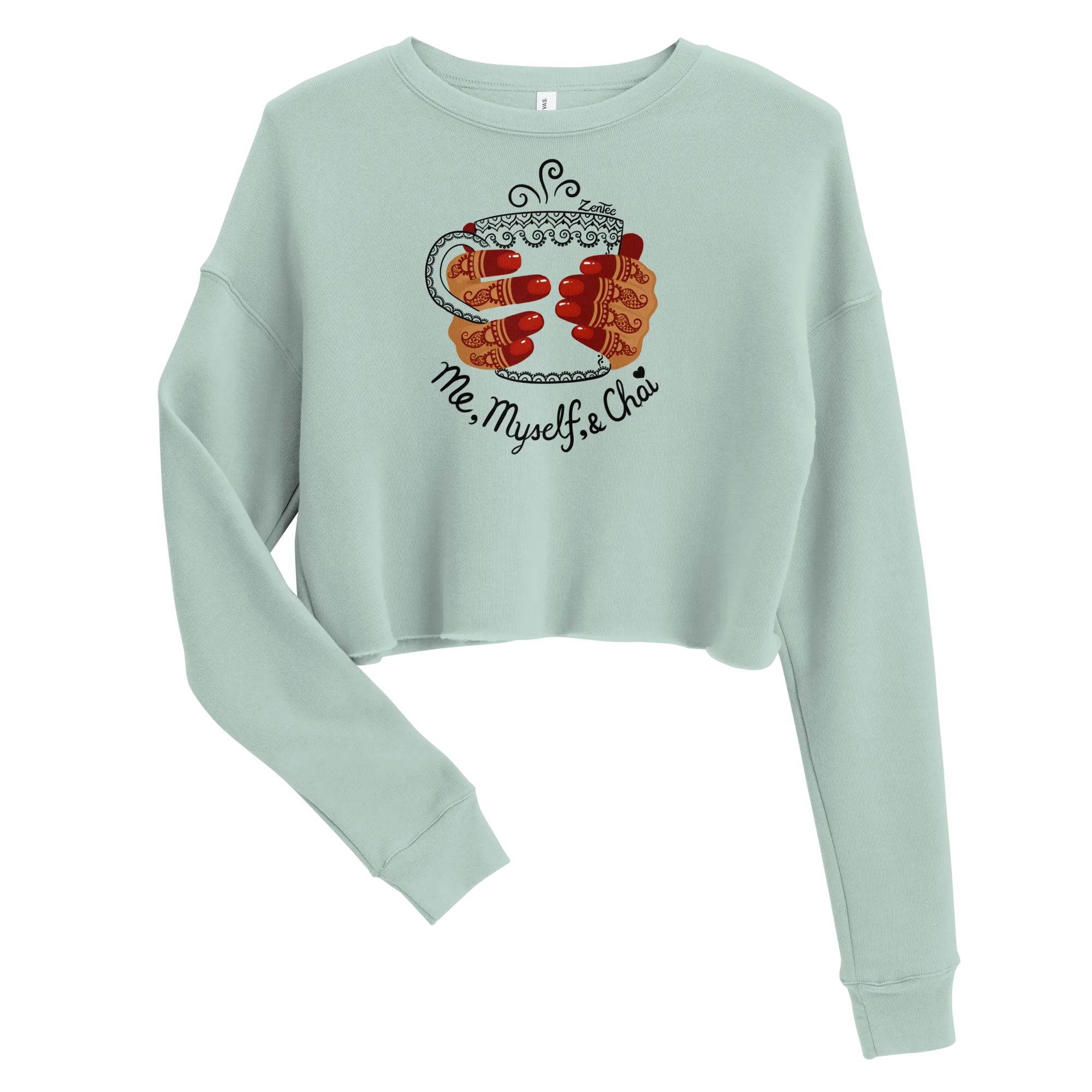 Me, Myself, & Chai - Crop Sweatshirt