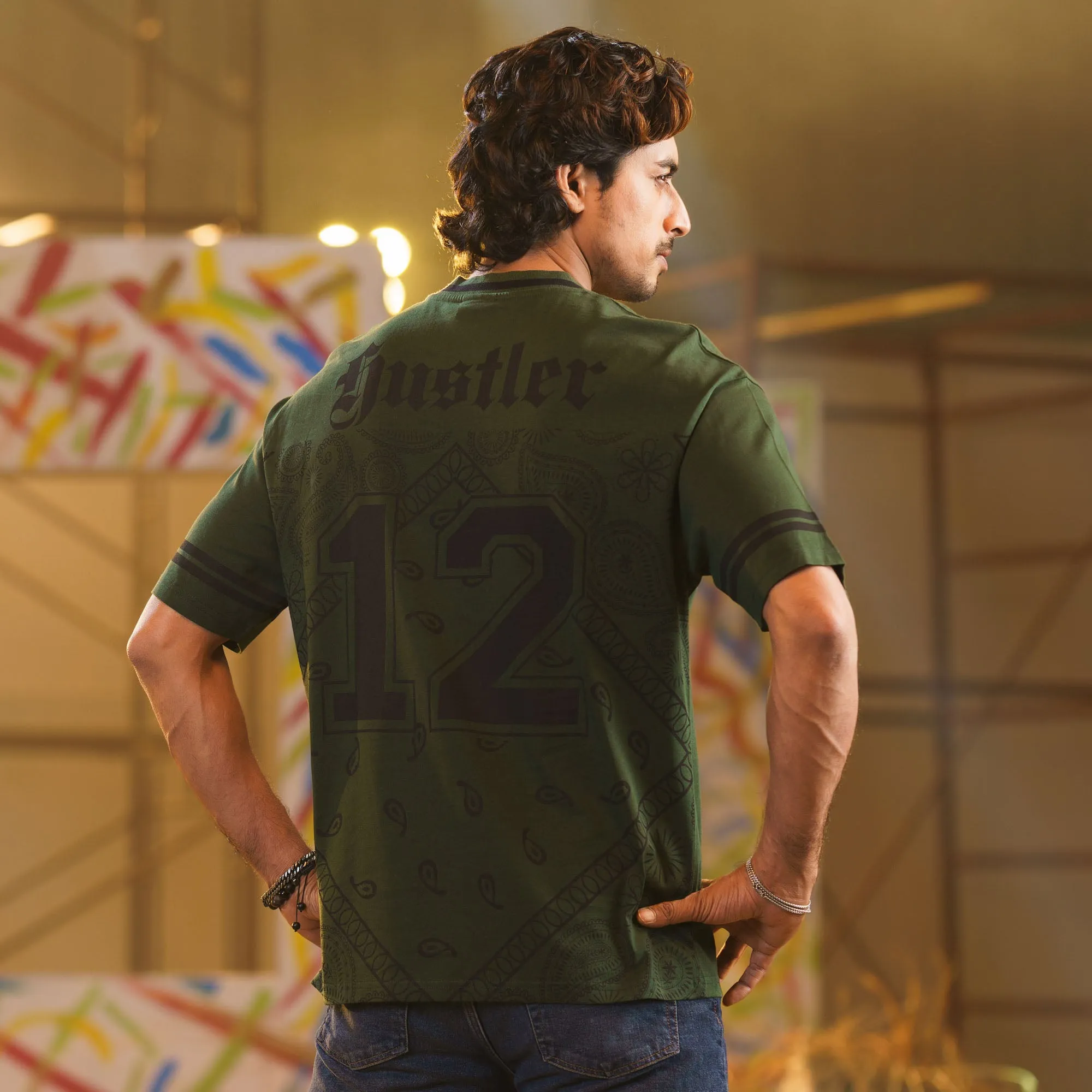 Mens Green Oversize T-Shirt