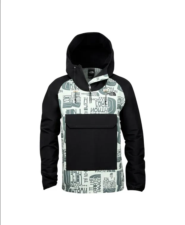 Men's The North Face | Printed Class V Fanorak | Green Mist Distorted Logo
