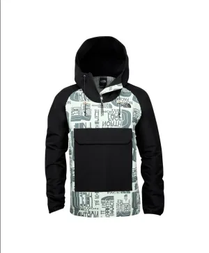 Men's The North Face | Printed Class V Fanorak | Green Mist Distorted Logo