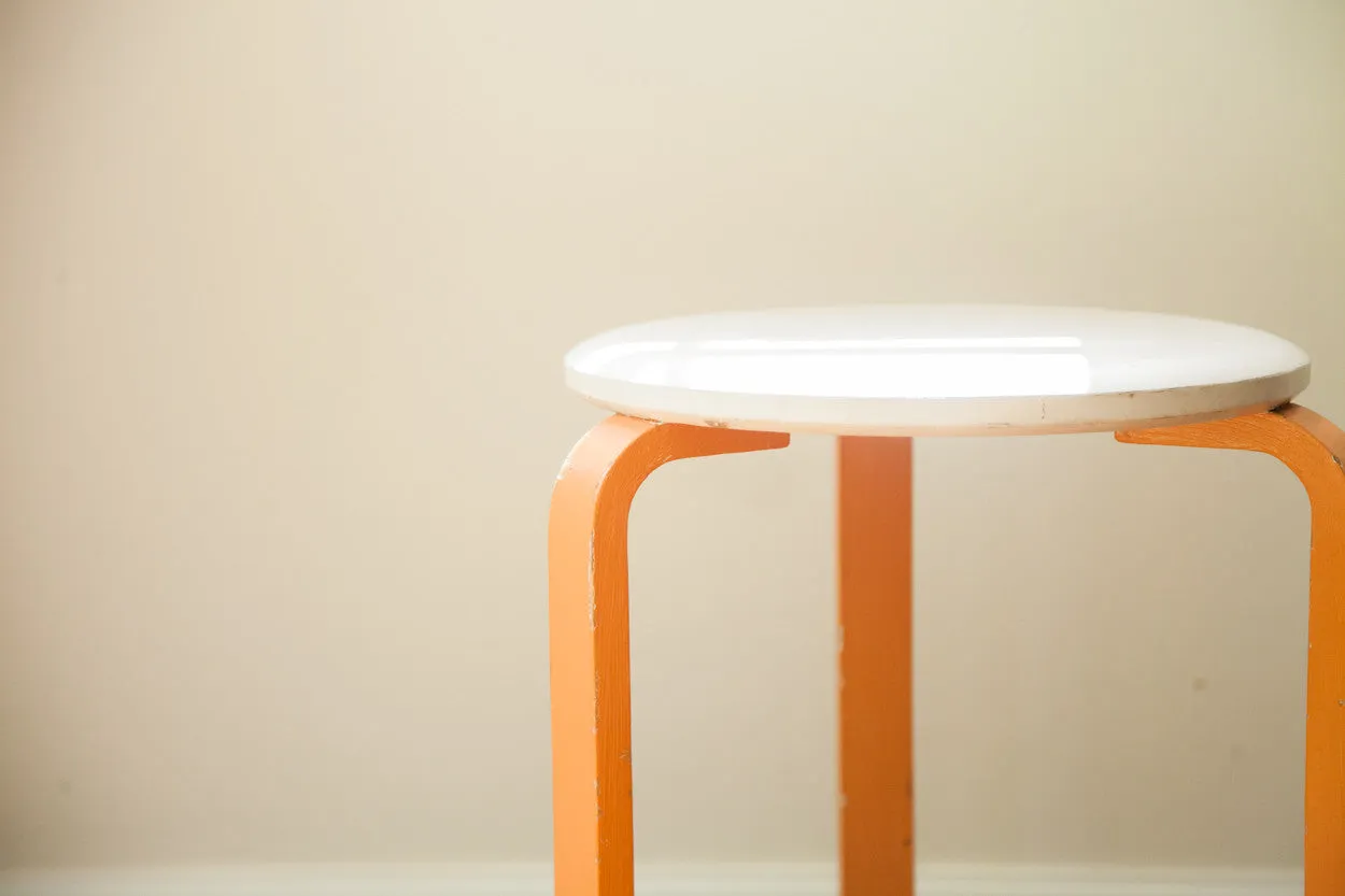 Mid Century Alvar Aalto Style Stool