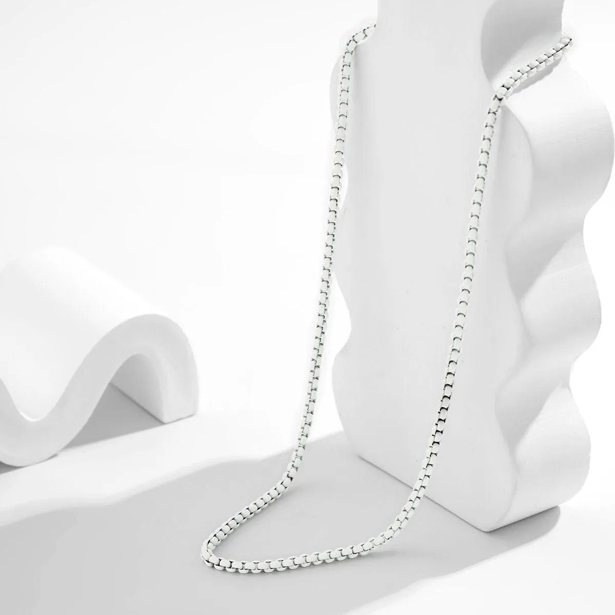 Minimalist Colorful Enamel Rolo Chain Choker Necklace