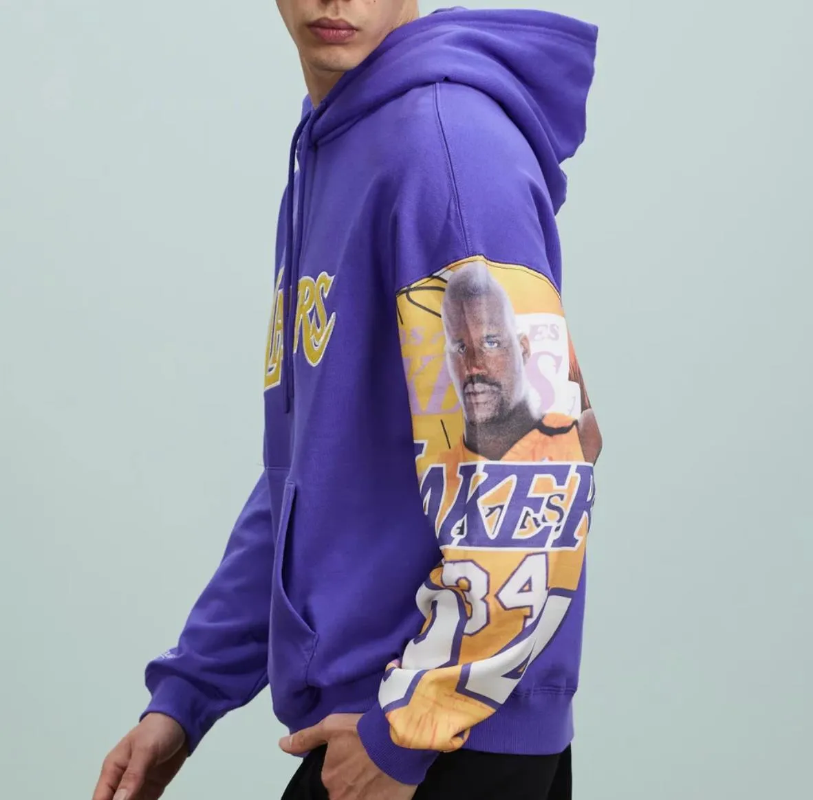 Mitchell & Ness Los Angeles Lakers Shaquille O'Neal Mens Hoodie Size L (New)