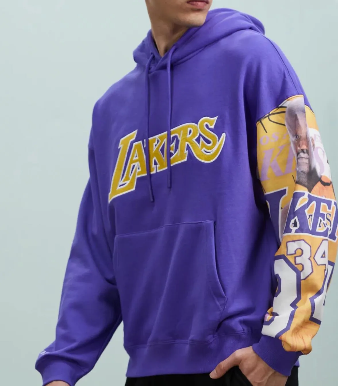 Mitchell & Ness Los Angeles Lakers Shaquille O'Neal Mens Hoodie Size L (New)