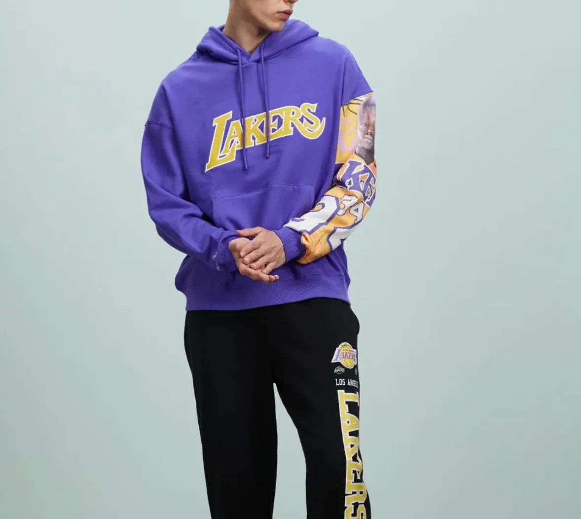 Mitchell & Ness Los Angeles Lakers Shaquille O'Neal Mens Hoodie Size L (New)