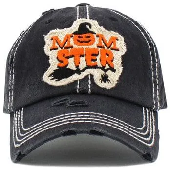 Momster washed vintage ballcap
