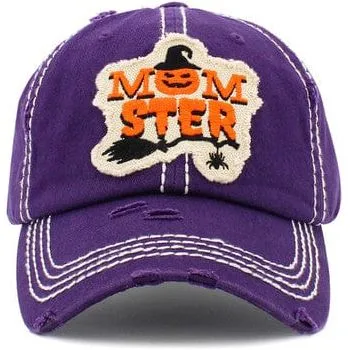 Momster washed vintage ballcap