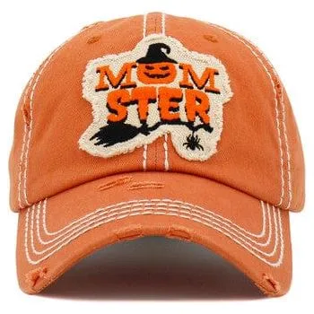 Momster washed vintage ballcap