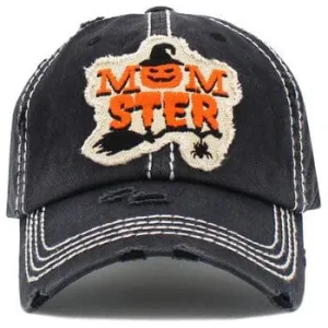 Momster washed vintage ballcap