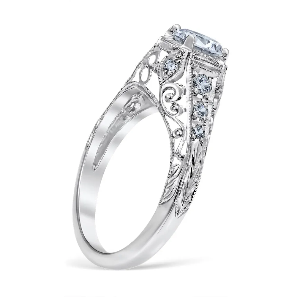 Monica Vintage Style Engagement Ring