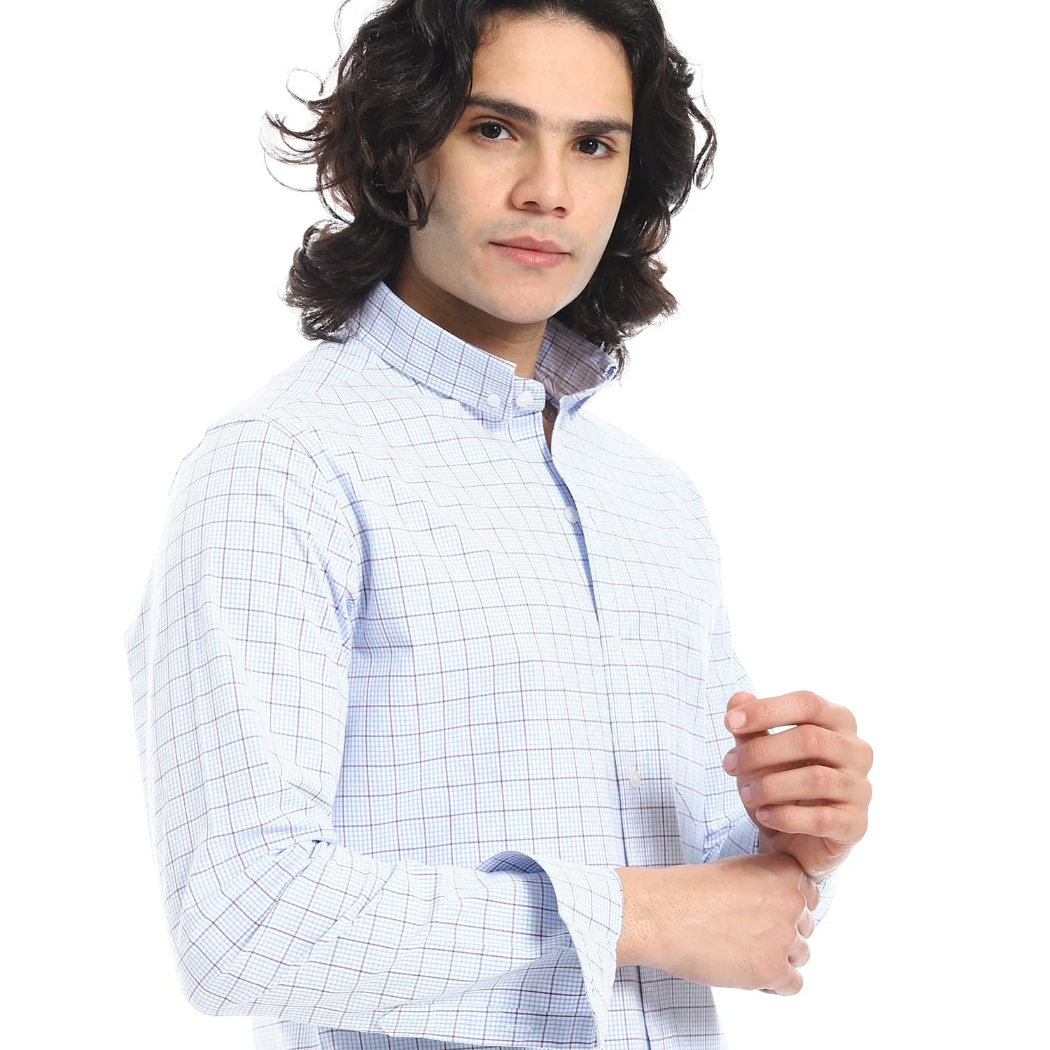 Multi-Check_Oxford_Shirt_-_Light_Blue_&_White