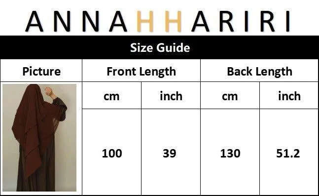 Munawara green three layer chiffon khimar hijab niqab