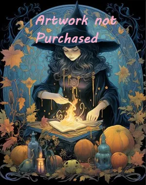 Mystic Witch with Spell Book of Shadows Home Decor Metal Tin Sign Vintage Retro Style Wall Art Kitchen Decoration Gift for Cat Lover Brand New Vintage
