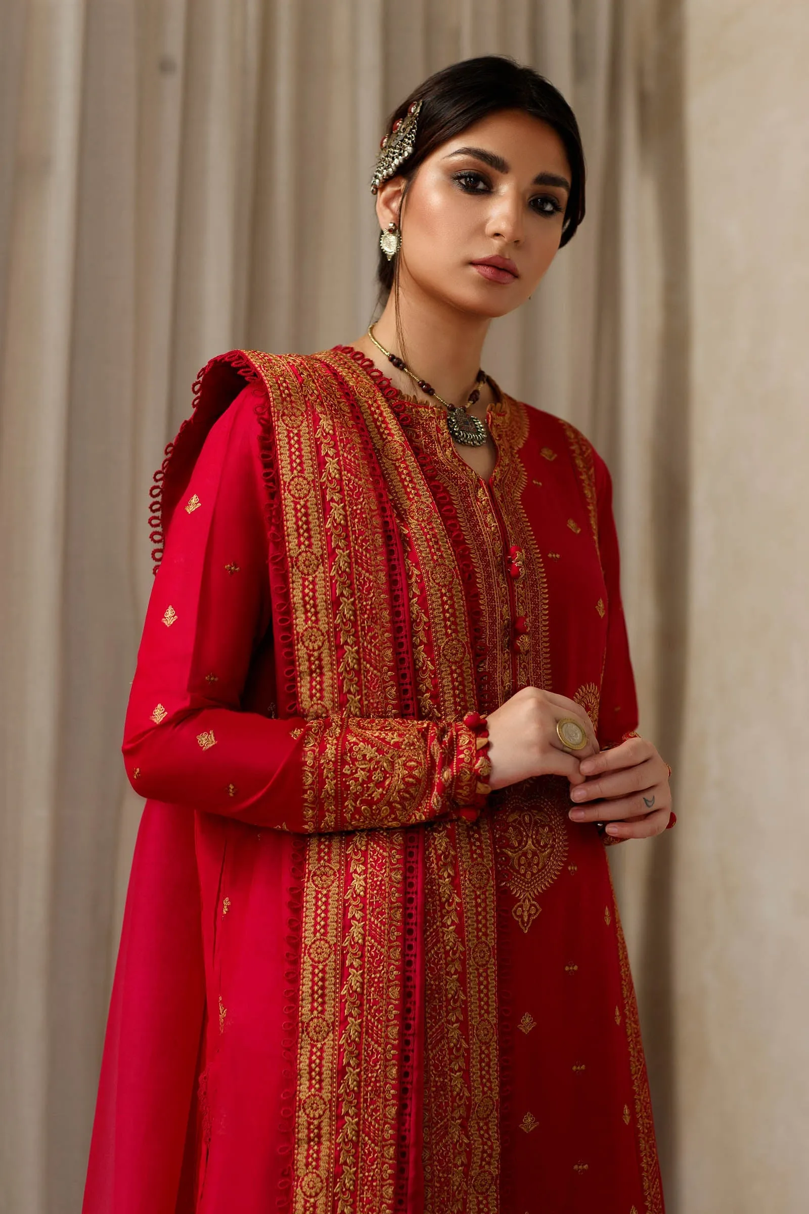 NEGIN (ZL22-14 A) | Zaha Summer Lawn Collection 2022 | Unstitched Embroidered Lawn Suits
