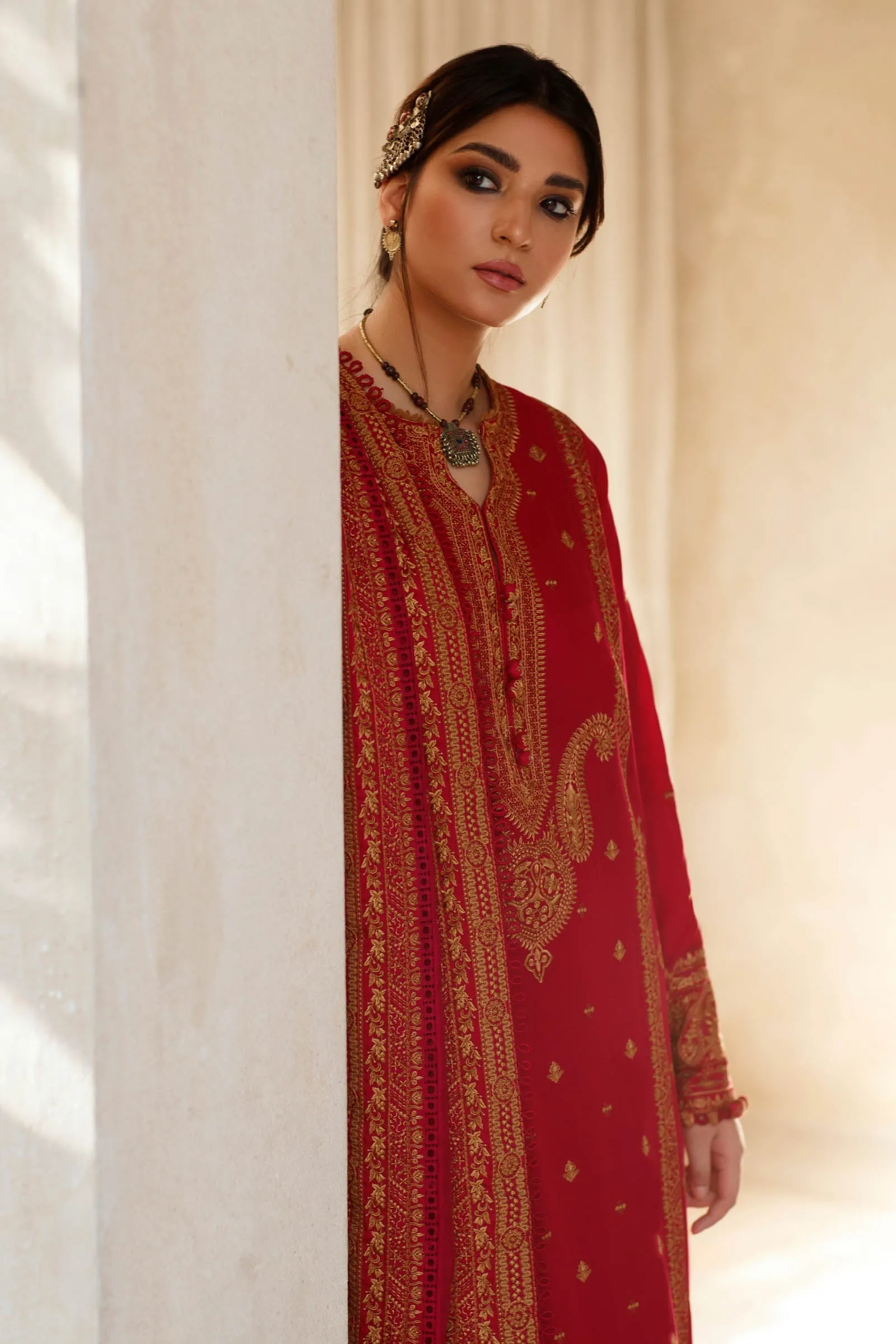 NEGIN (ZL22-14 A) | Zaha Summer Lawn Collection 2022 | Unstitched Embroidered Lawn Suits