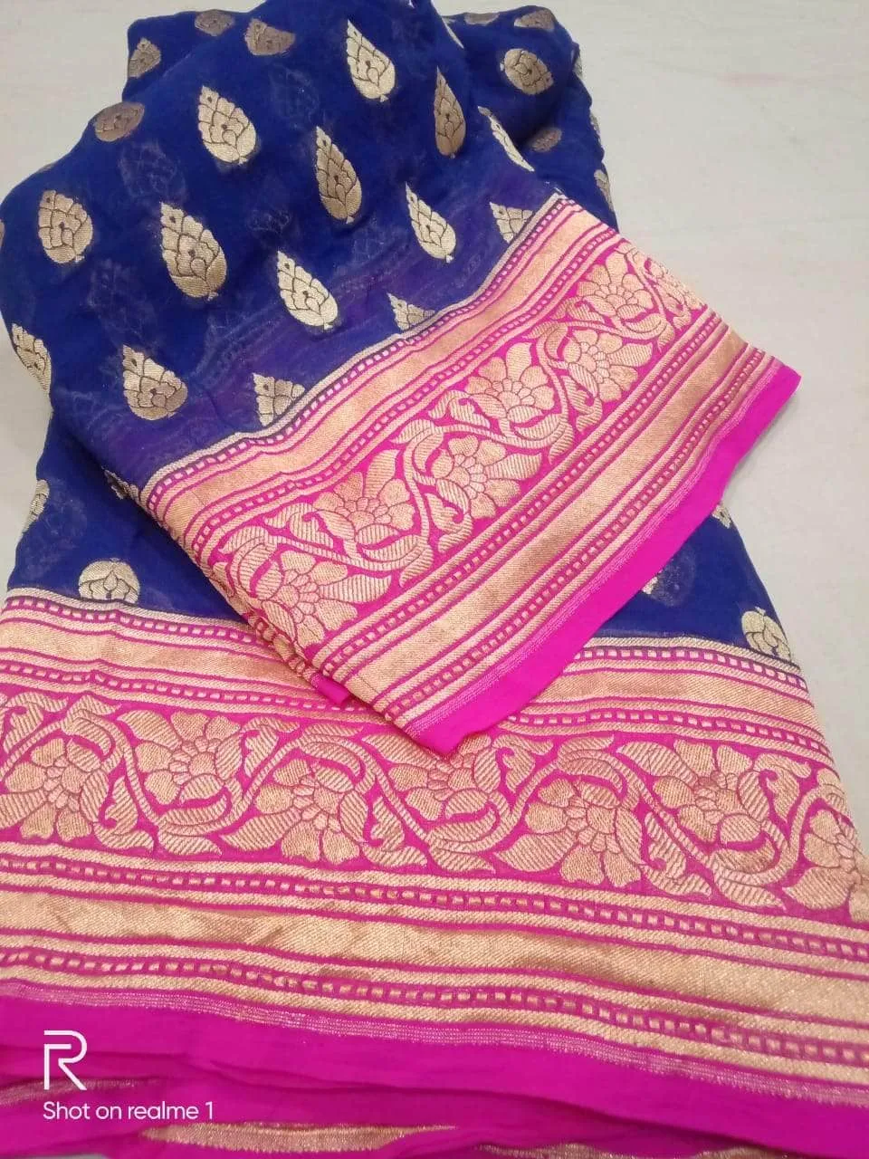 New Designer Banarasi Khaddi Chiffon Georgette Silk Saree