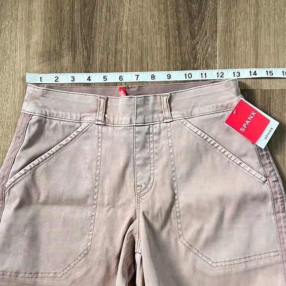 NEW Spanx Twill Mauve Classic Shorts