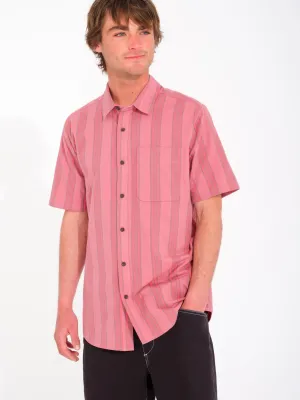 Newbar Stripe Shirt - WASHED RUBY