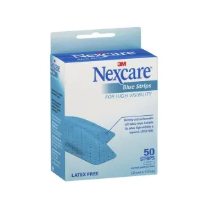 Nexcare Blue Strips 50 pack