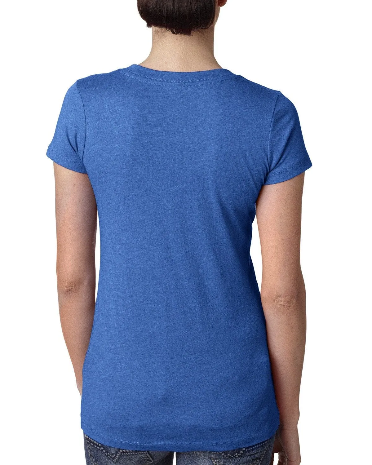 Next Level Ladies Triblend Deep-V Tee | Vintage Royal
