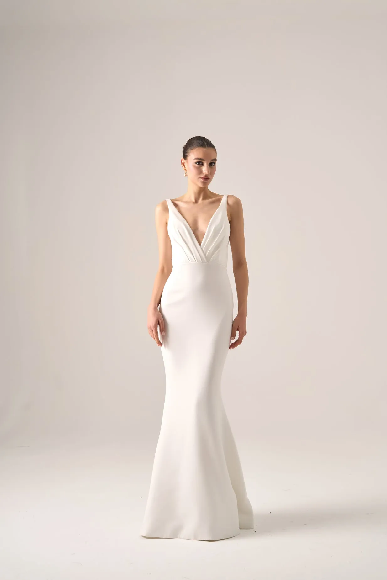 Nino crepe gown