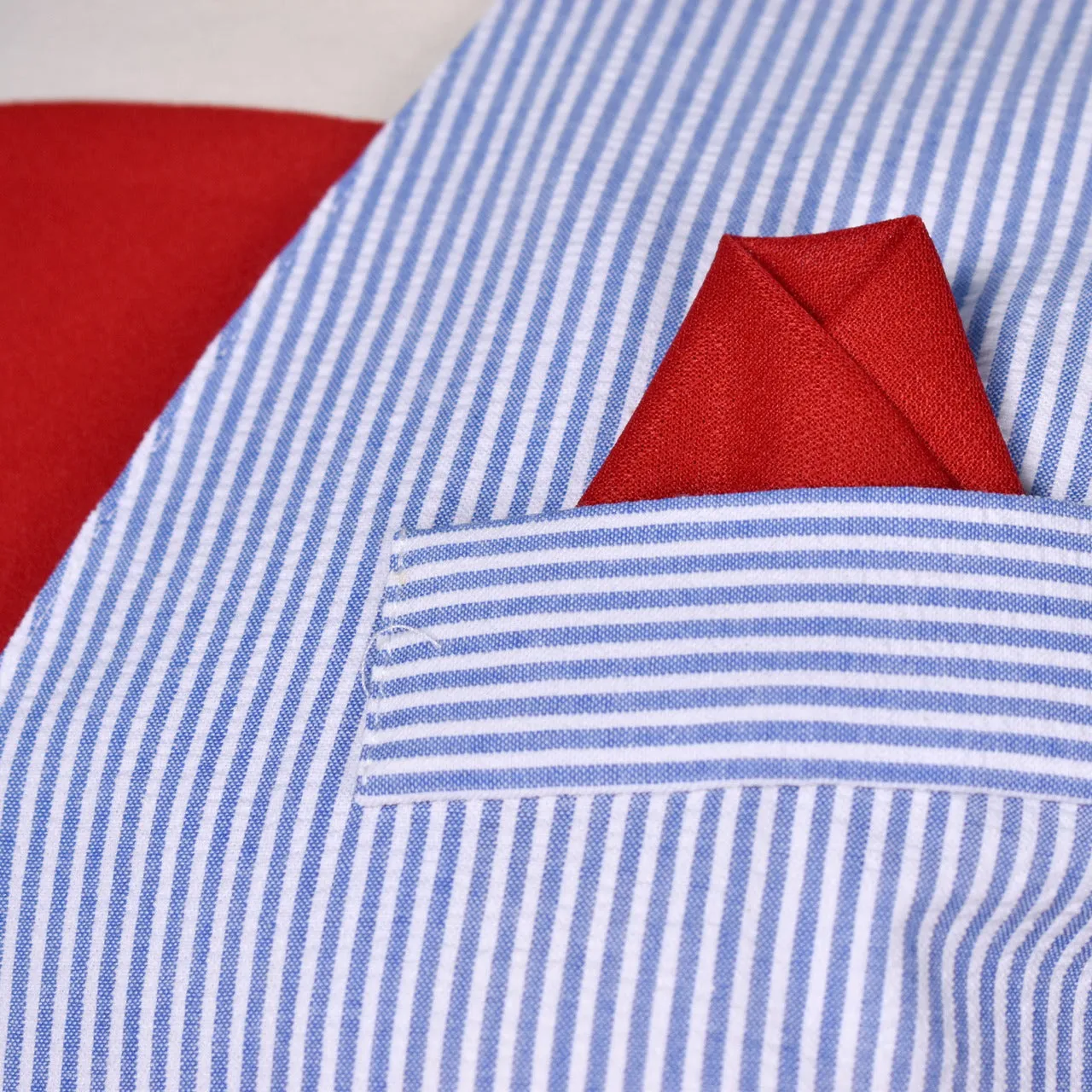 NWT 1940s Style Blue Striped Sailor Seersucker Suit