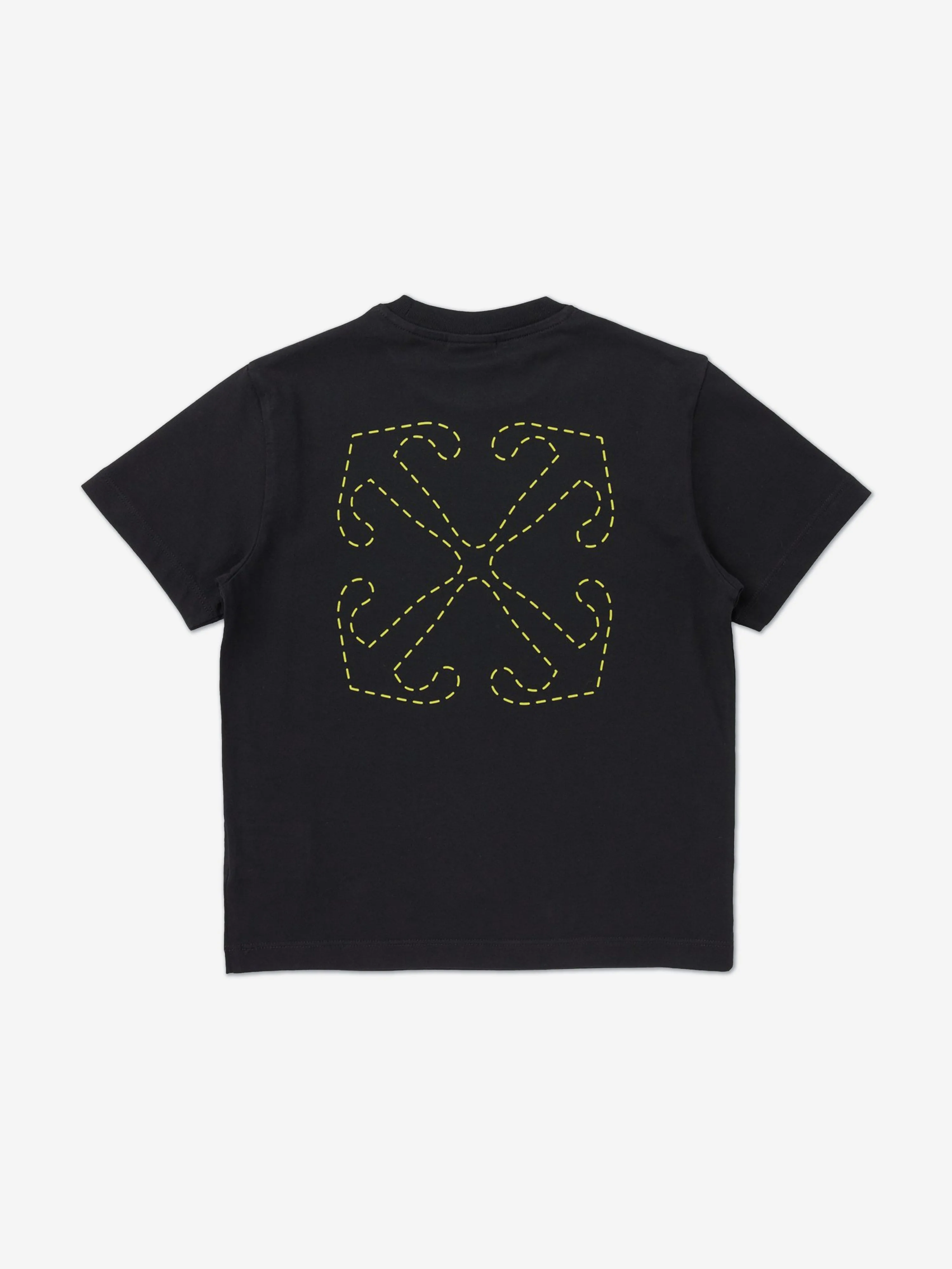 Off-White Boys Arrow Stitched T-Shirt in Black