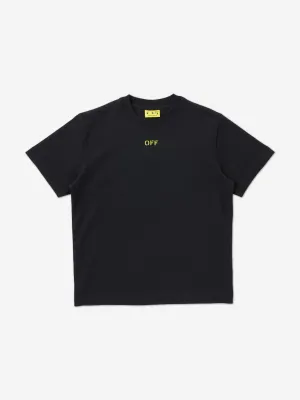 Off-White Boys Arrow Stitched T-Shirt in Black